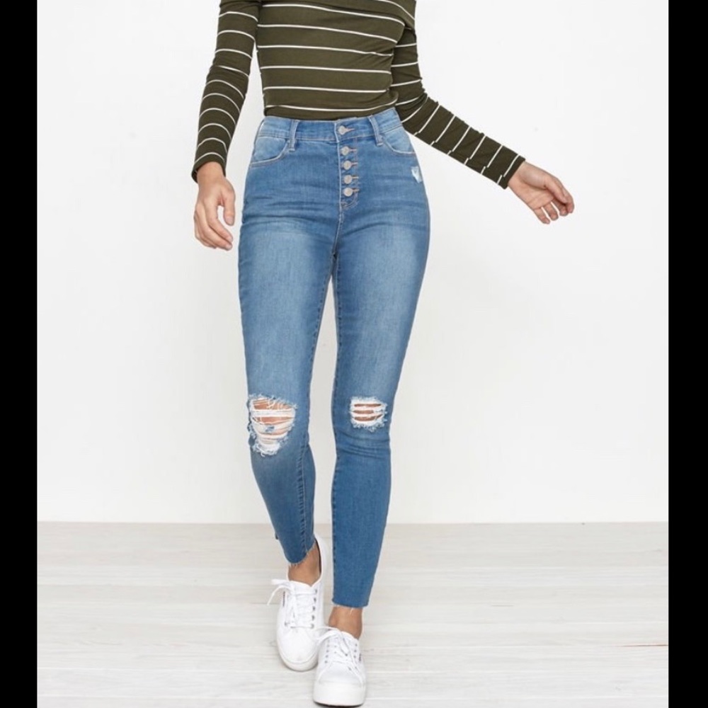 Pacsun High rise jegging Del Amo Blue P